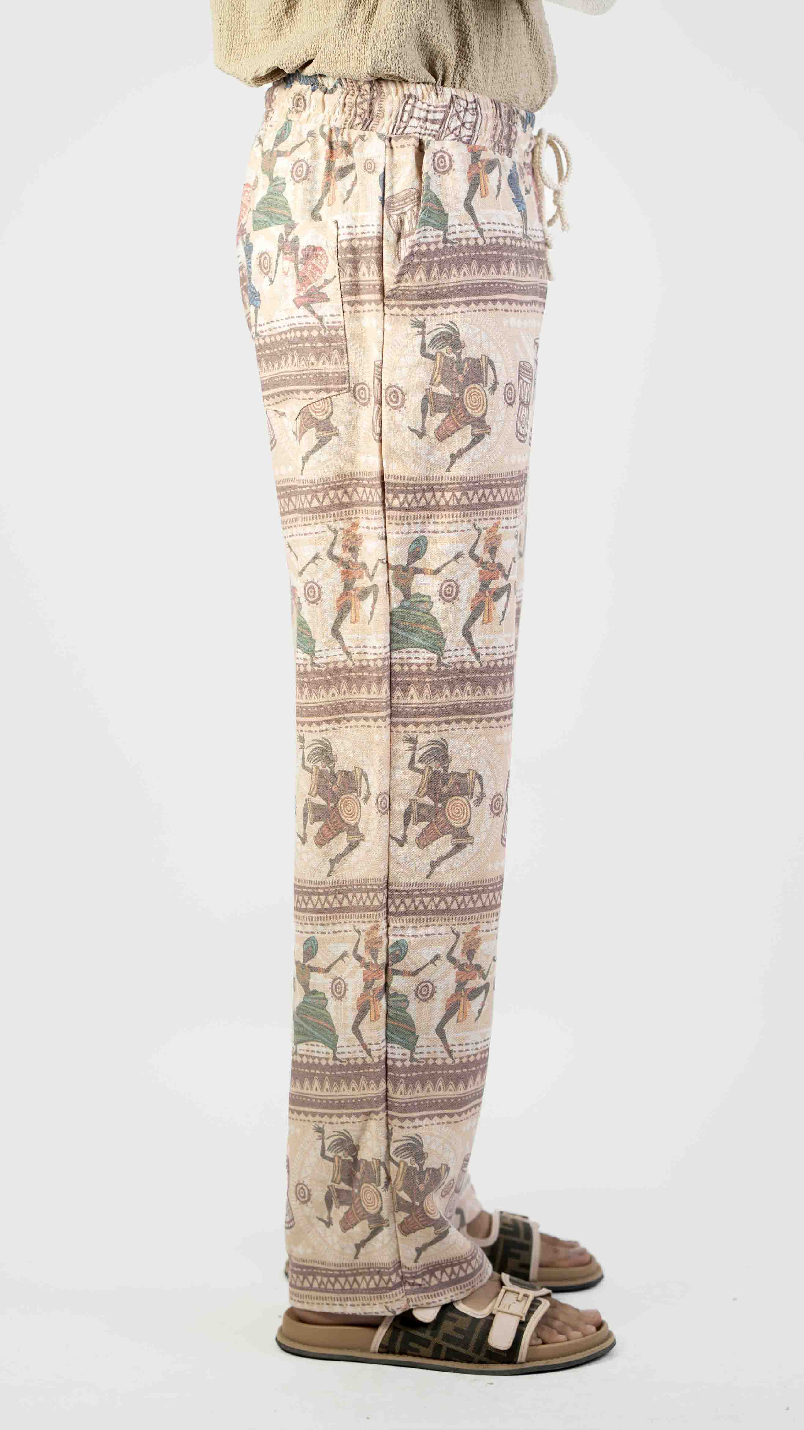 TRIBLE PRINT CASUAL TROUSER