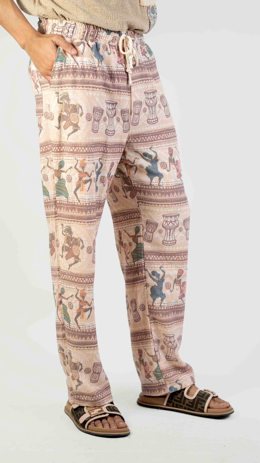 TRIBLE PRINT CASUAL TROUSER