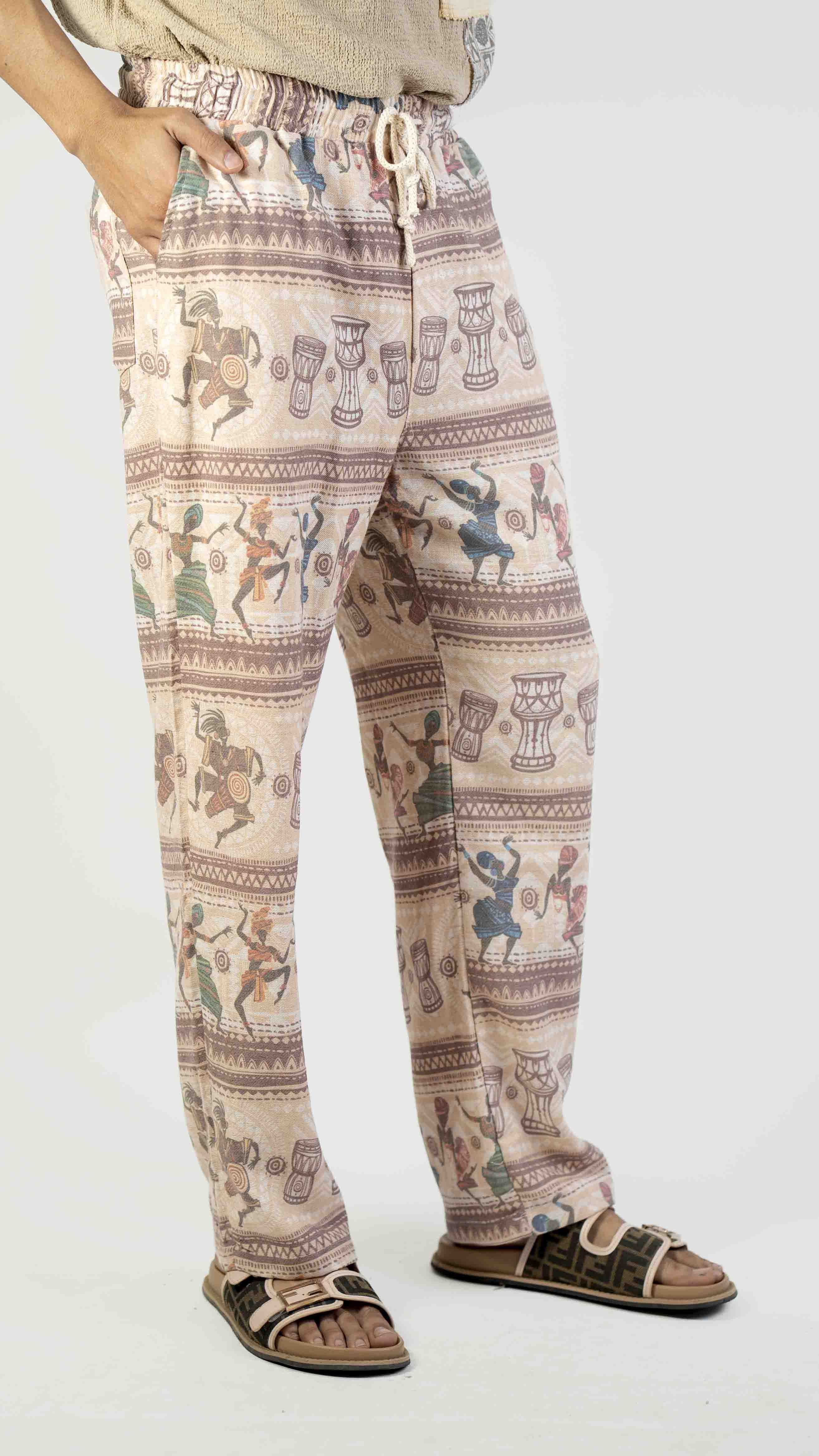 TRIBLE PRINT CASUAL TROUSER