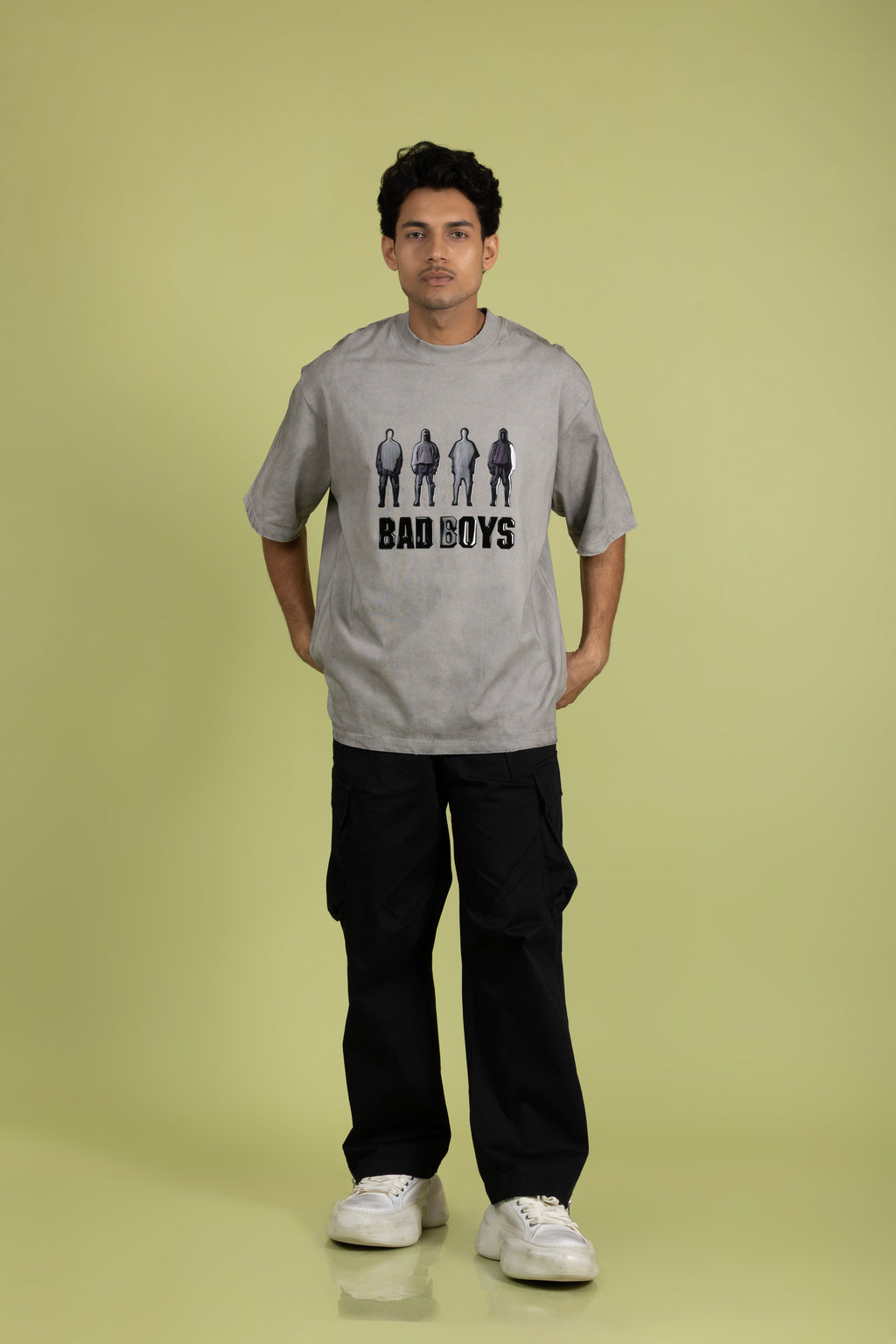Crew Neck T-shirts Grey